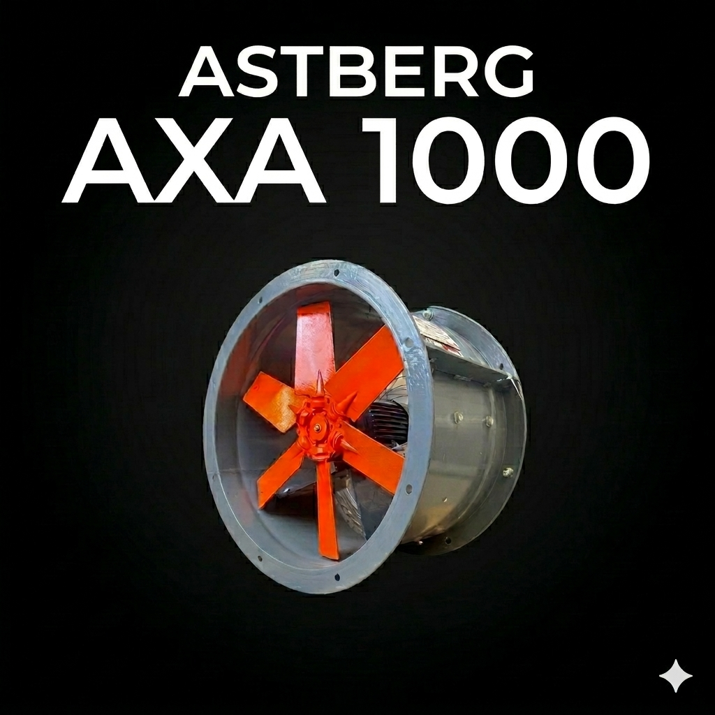 ASTBERG'S TUBE AXIAL COMERCIAL VENTILATION FANS AXA1000
