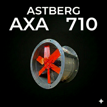 ASTBERG'S TUBE AXIAL COMERCIAL VENTILATION  FAN  AXA710