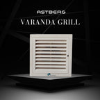 Astberg ABS OUTER SQUARE GRILL WITH MESH  100MM 4"-AVG100