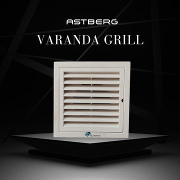 Astberg ABS OUTER SQUARE GRILL WITH MESH  150MM 6"-AVG150