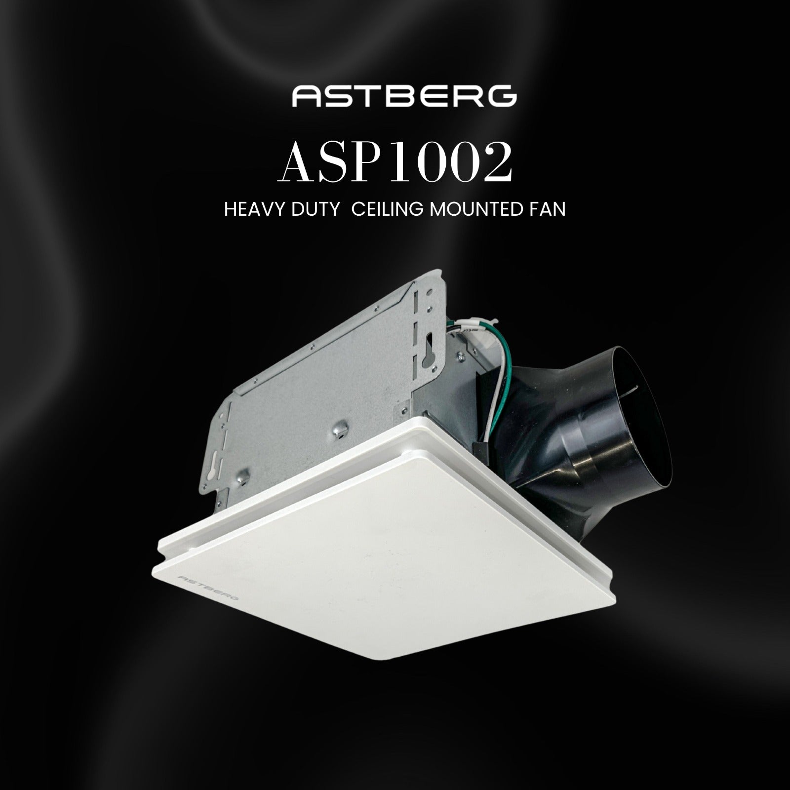 ASTBERG HEAVY DUTY METAL CEILING EXHAUST VENTILATION FAN CASSATE EXHAUST ASP 1002 100MM 4" 200CMH