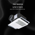 ASTBERG METAL HEAVY DUTY  SILENT CEILING MOUNTED CASSETTE EXHAUST VENTILATION FAN ASE1501  260CMH 150MM 6"