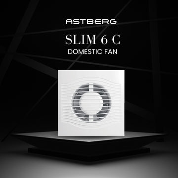 ASTBERG SLIM 6C PIPE/WALL/CEILING  EXHAUST VENTILATION FAN 250 CMH 150MM 6"