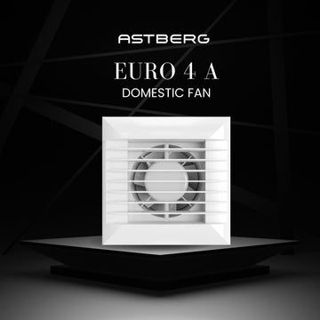 ASTBERG EURO 4A PIPE/WALL/CEILING  EXHAUST VENTILATION FAN 85CMH 100MM