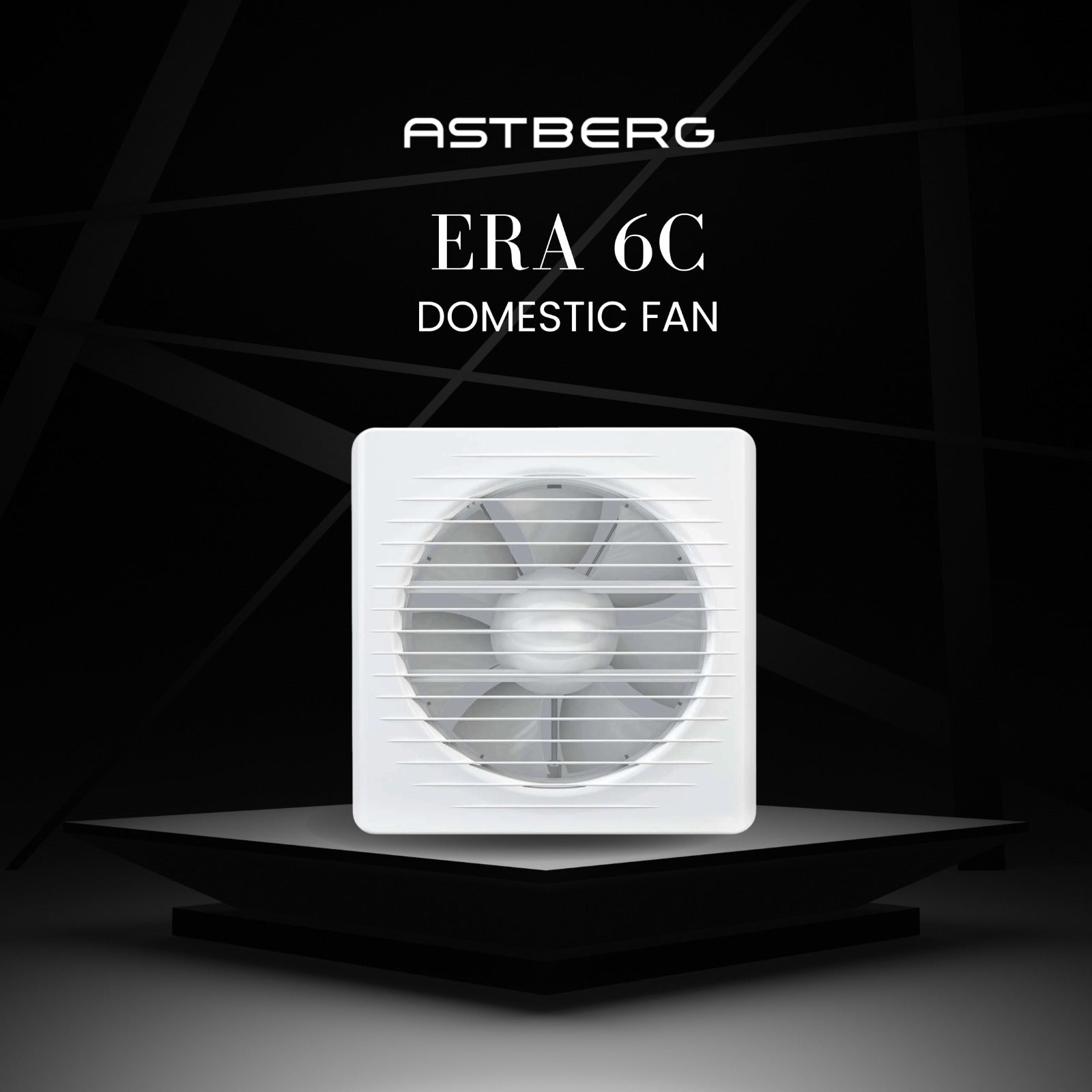 ASTBERG ERA6 C  PIPE/WALL/CEILING  EXHAUST VENTILATION FAN290CMH 150MM 6"