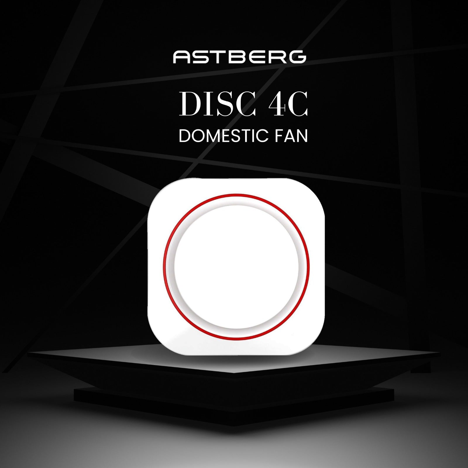 ASTBERG PIPE/WALL/CEILING  EXHAUST VENTILATION FAN DISC 4C 105CMH 100MM 4"