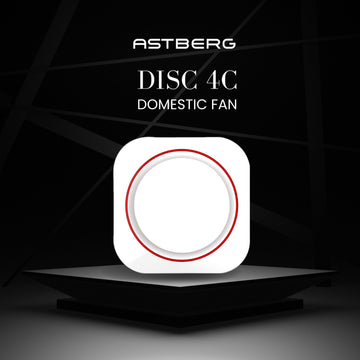 ASTBERG PIPE/WALL/CEILING  EXHAUST VENTILATION FAN DISC 4C 105CMH 100MM 4"