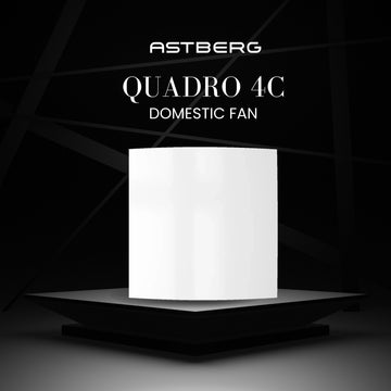 ASTBERG QUADRO 4C PIPE/WALL/CEILING  EXHAUT VENTILATION FAN 90CMH 4" 100 MM