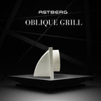 Astberg ABS Oblique Air Grill (150mm/6") Grill With Mesh Pipe Grill Chimney Grill Exhaust Outer Lowers -ASFM150