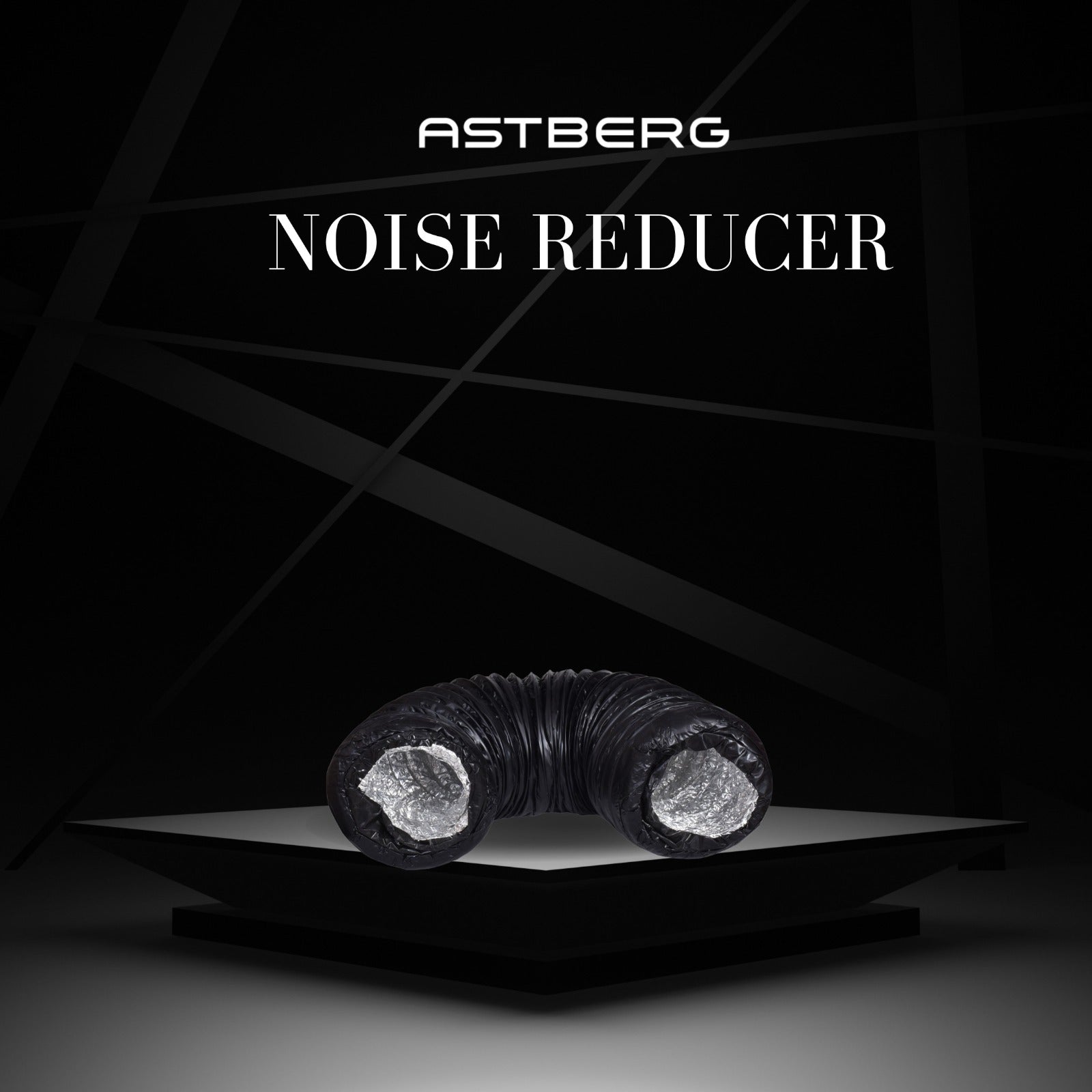 ASTBERG DUCT NOISE REDUCER 8" 200MM-ANR200