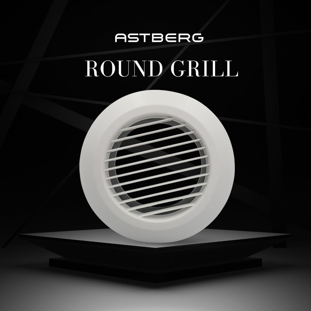 ASTBERG SUPPLY ROUND GRILL DIFFUSER 5" 125MM-ARD125