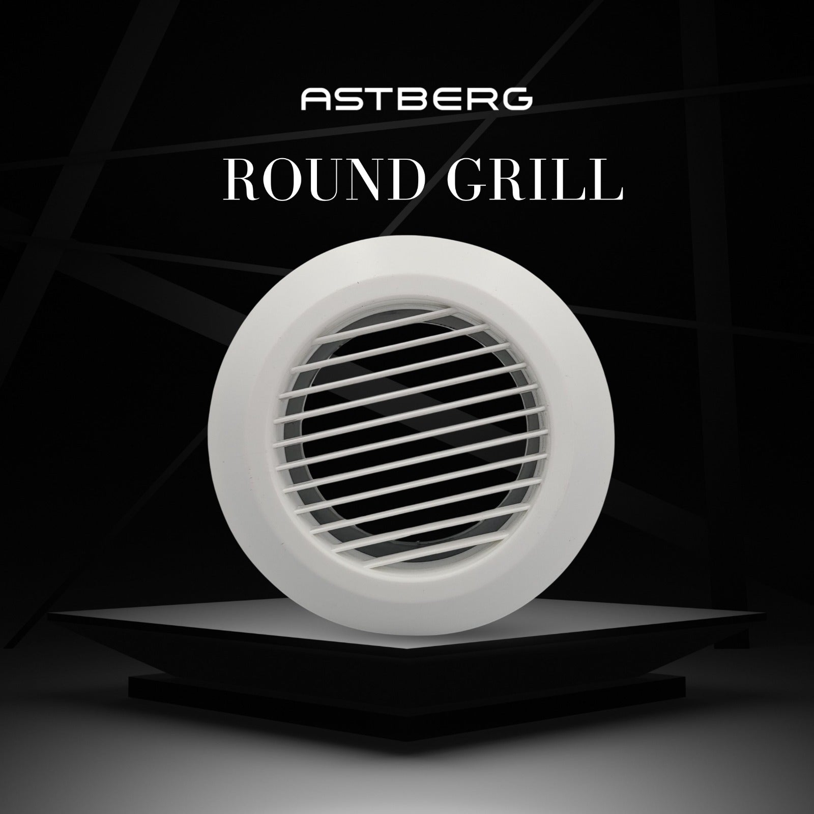 ASTBERG SUPPLY ROUND GRILL DIFFUSER 200MM 8"