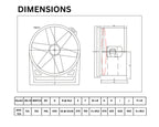 ASTBERG'S TUBE AXIAL COMERCIAL VENTILATION  FAN  AXA710