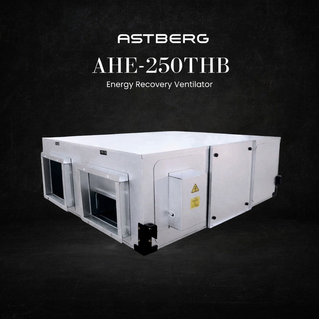 ASTBERG ERV HRV ENERGY HEAT RECOVERY FRESHAIR VENTILATION AHE250THB ERV 2500CMH