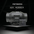 ASTBERG EC MOTOR SILENT MIXFLOW CIRCULAR INLINE VENTILATION FAN WITH REGULATOR AND VARIABLE SPEED AEC150 530CMH 150MM 6"