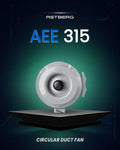ASTBERG AEE315G CIRCULAR INLINE DUCT FAN (315 mm/12") )(1600 m³/h) (942 CFM)