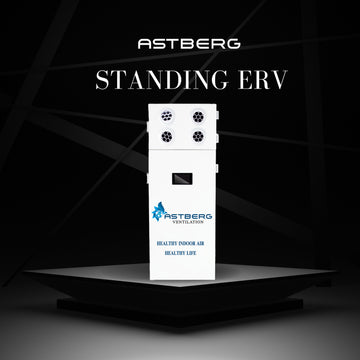 ASTBERG'S CABINET TYPE PURIFICATION ENERGY RECOVERY VENTILATION-STANDING ERV ASF-50THP 500CMH