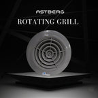 ASTBERG ROTATING DIFFUSER  SUPPLY GRILL VENT CEILING CAP CFM CONTROLLER 150MM 6" (Grey Color)-ARD150