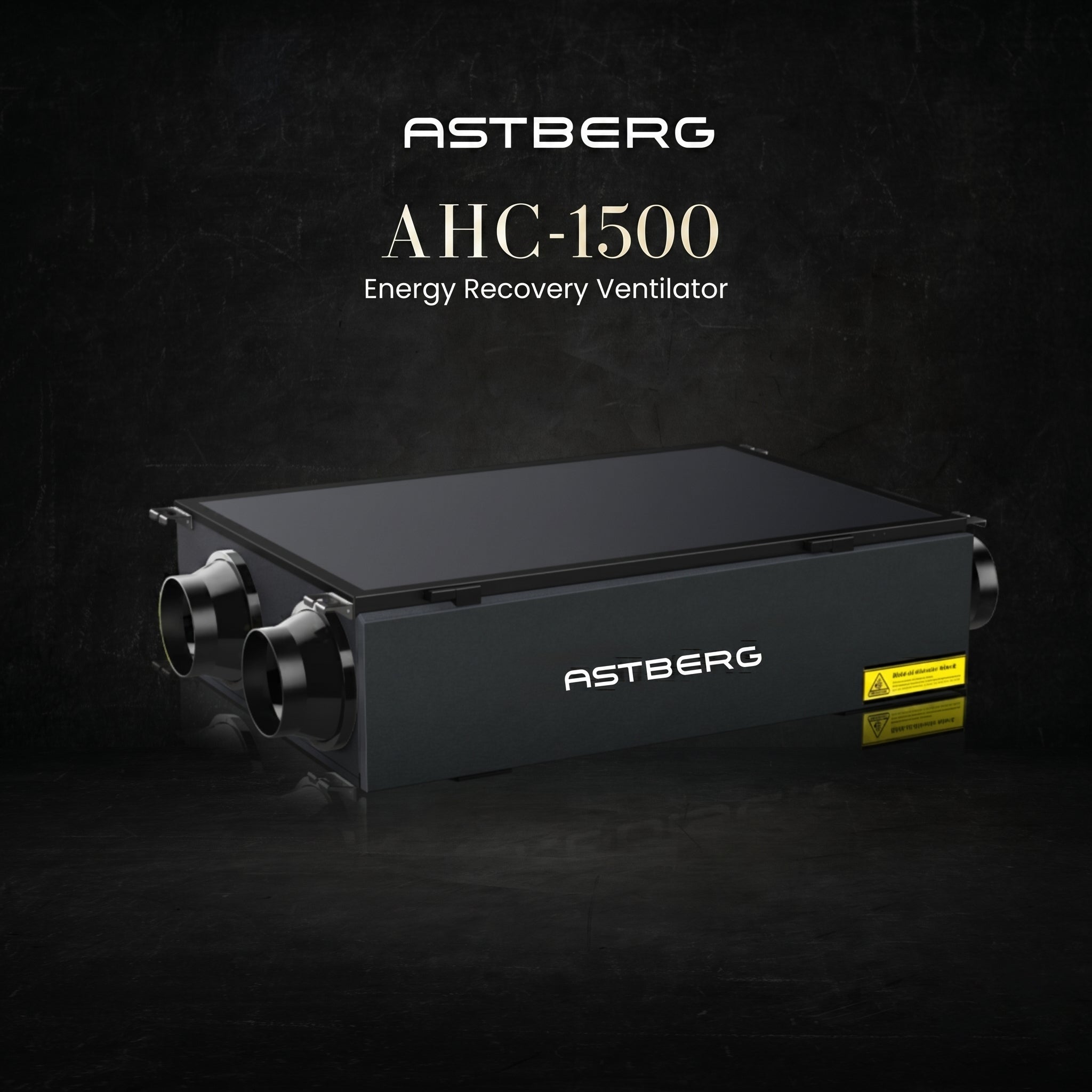 ASTBERG ERV HRV ENERGY/HEAT RECOVERY FRESHAIR VENTILATION HEPA CARBON DUST FILTER AHC1500TH 1500CMH H13 FILTERS / 78-84% RECOVERY EFFICIENCY / BOTTOM OPEN