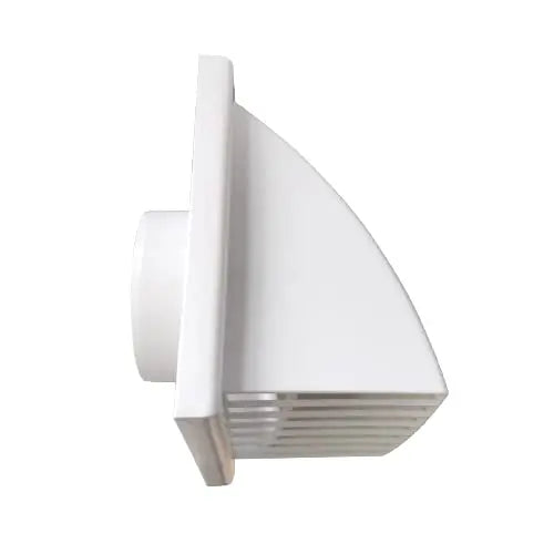 Astberg ABS Oblique Air Grill (100mm/4) Grill With Mesh / Pipe Grill / Chimney Grill / Exhaust Outer Lowers - Astberg Ventilation