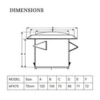 Astberg Diffusers ABS (75mm/3") Ducting Cover/Exhaust Supply Ceiling/Supply Valve/Air Vent/Diffuser - Astberg Ventilation