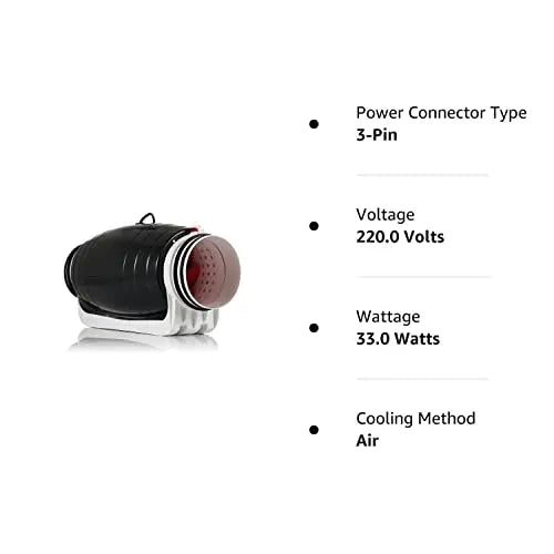 Astberg Super Silent Mix Flow Exhaust Fan ADD-150P (150mm/6) (530 cmh) - Astberg Ventilation