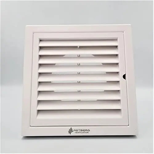 Astberg Outer Grill Abs/Square Grill/Grill With Mesh/Pipe Grill/Chimney Grill/Exhaust Outer Lowers/Vent Cap (100Mm/4, White - Astberg Ventilation