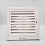Astberg Outer Grill Abs 6" (150Mm)/Square Grill/Grill With Mesh/Pipe Grill/Chimney Grill/Exhaust Outer Lowers/Vent Cap/Vent Grill, White - Astberg Ventilation