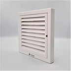 Astberg Outer Grill Abs 6" (150Mm)/Square Grill/Grill With Mesh/Pipe Grill/Chimney Grill/Exhaust Outer Lowers/Vent Cap/Vent Grill, White - Astberg Ventilation