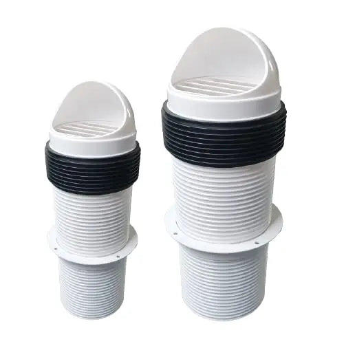 Astberg PVC Long Pipe Cowl (100mm/4) - Astberg Ventilation