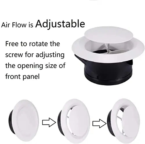Astberg Diffusers ABS (75mm/3") Ducting Cover/Exhaust Supply Ceiling/Supply Valve/Air Vent/Diffuser - Astberg Ventilation