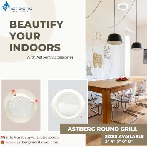 Astberg Round grill - Astberg Ventilation