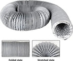 Astberg PVC Flexible Pipe/Insulated Pipe/Chimney pipe/Duct Pipe/Exhaust pipe/Aluminum pipe (150mm/6") - Astberg Ventilation