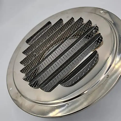 Astberg Outer Grill Steel (100mm/4") Grill with Bird Mesh, Exhaust Vent, Chimney Grill (SS304) Steel - Astberg Ventilation