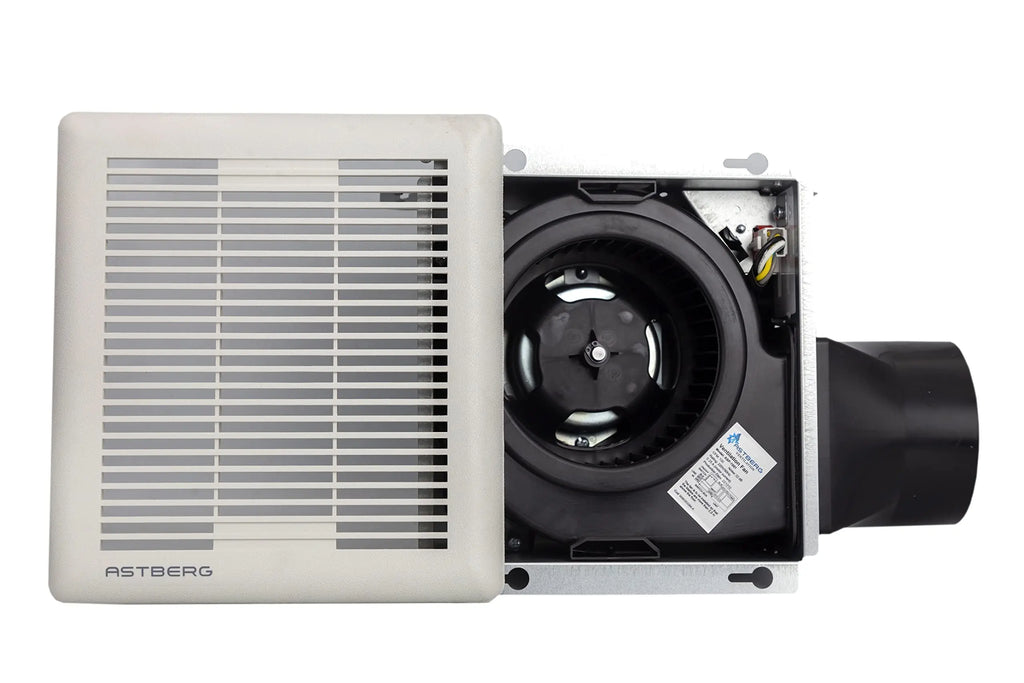 Astberg Heavy Duty Ceiling Mounted Exhaust Fan Metal Asp1001 (100Mm/4) (170Cmh/100Cfm) - Astberg Ventilation