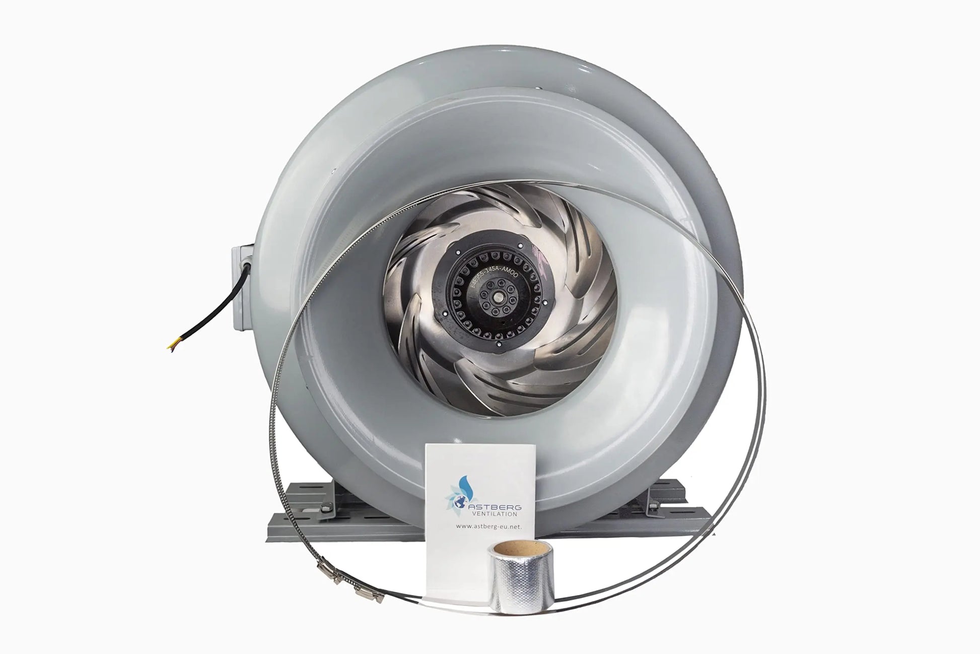 Astberg Circular Duct Fan AEE400 Powder Coated 400mm/16(2500CMH/1471CFM) - Astberg Ventilation