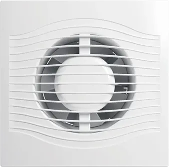 White Exhaust domestic fan which can be used for ventilation in homes