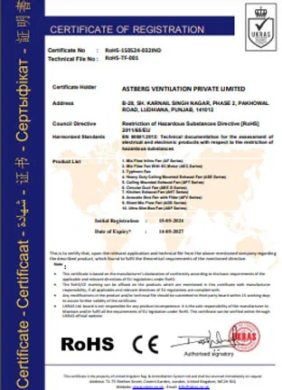 Link of pdf file showing registeration of astberg ventilation company